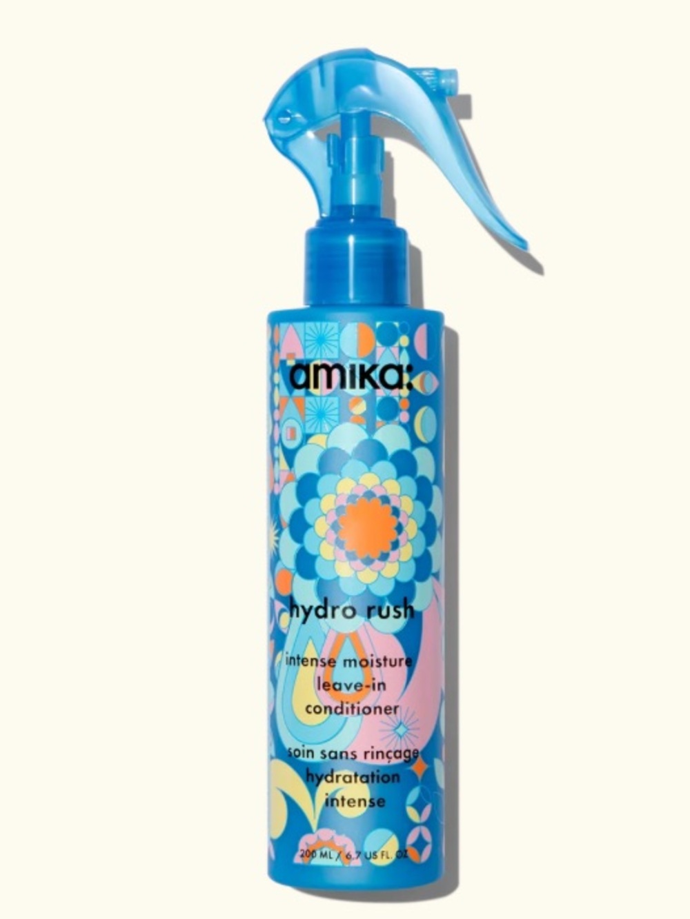 NEW amika Hydro Rush Intense Moisture Leave-In Conditioner with Hyaluronic Acid